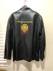 Cirque Du Soleil Italian Leather Men”s Leather Jacket Embroidered 3XL Rare