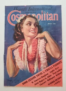 Cosmopolitan July 1937 Magazine COVER ONLY Illustrated by Bradshaw Crandell - Picture 1 of 6