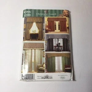 Cenefas y paneles cortinas Simplicity 4098 Christopher Lowell - Imagen 1 de 3