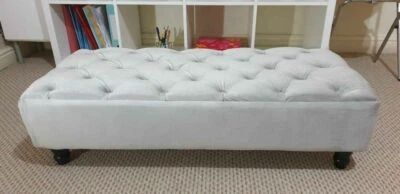 Hand Made Bespoke Footstool/Coffee Chesterfield Upholstery - Image 1 of 2