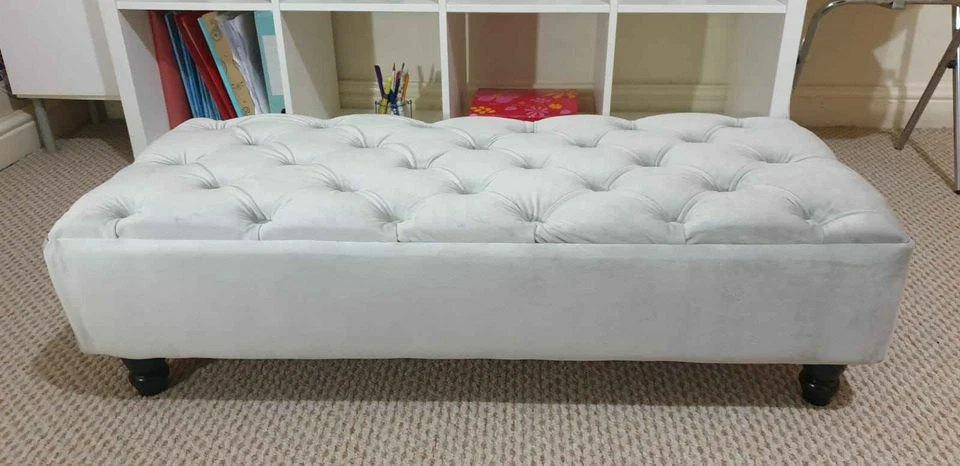 Hand Made Bespoke Footstool/Coffee Chesterfield Upholstery - Image 1 of 2