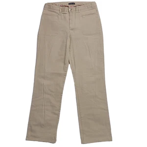 Crazy Horse Women's Stretch Straight Casual Chino Trousers Pants Size 10 Beige - Picture 1 of 12