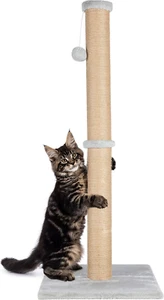 37'' Cat Scratching Post, Natural Sisal Rope Scratcher with Dangling Teaser Ball - Picture 1 of 8
