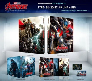 Avengers: Age of Ultron [Blu-ray], 4K+2D (STEELBOOK), Lenticular B2, WeET - Picture 1 of 3