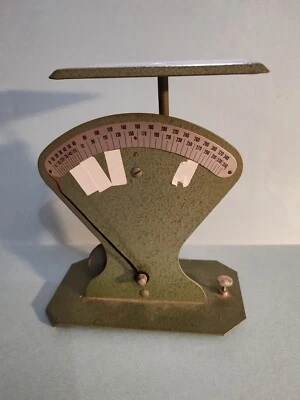 Pèse Lettres Ancien En Fer Vert - Photo 1/4