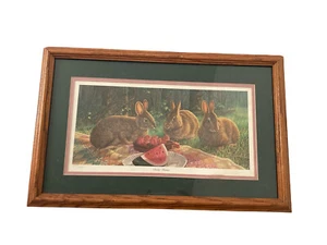Randy McGovern Sunny Bunnies Hidden Creatures Limited Signed Print 90s Cabin Art - Picture 1 of 6