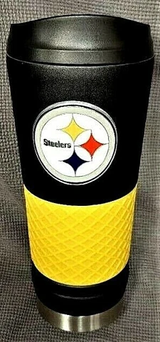 Pittsburgh Steelers Insulated Stainless Steel Vacuum Sealed Travel Mug Cover