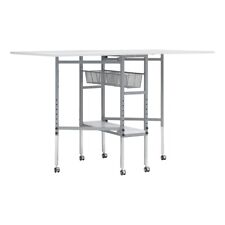 EX DISPLAY ADJUSTABLE FABRIC CUTTING TABLE WITH GRID 13386