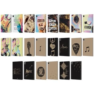 HEAD CASE DESIGNS ALL ABOUT MUSIC LEATHER BOOK WALLET CASE COVER FOR APPLE iPAD - Picture 1 of 17