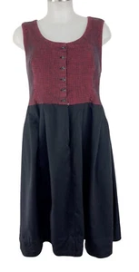 Dirndl 42 schwarz rot Tostmann Vintage traditionell Tiroler Unterland - Bild 1 von 6
