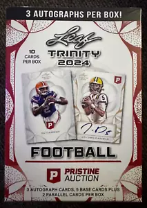 2024 Leaf Trinity Football Pristine Auction Edition - 3 Autogramme pro Box!! - Bild 1 von 1