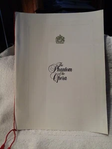 Phantom of the Opera Booklet + Listing of Cast 1994 - Photo 1 sur 1