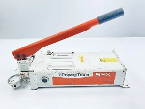 POWER TEAM P300 SINGLE ACTING HYDRAULIC MANUAL HAND PUMP 2-SPEED 10KPSI - Picture 1 of 7