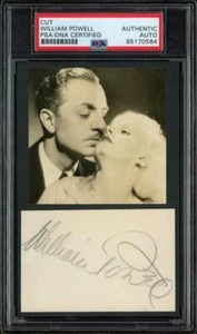 WILLIAM POWELL autograph cut | "My Man Godfrey" - signed PSA/DNA certified! - Picture 1 of 1