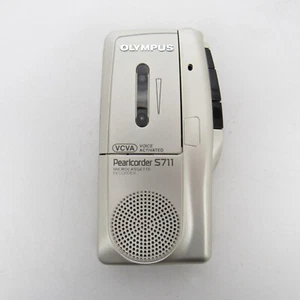 OLYMPUS PearlCorder S711 2 Speed Micro Cassette Recorder - GETESTET FUNKTIONIERT - Bild 1 von 7