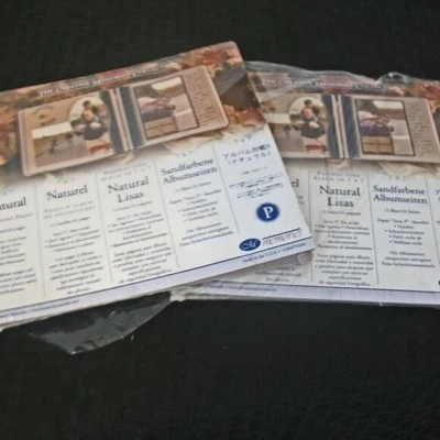 1 paquete Nuevo en paquete Creative Memories 7x7 páginas de álbum de recortes naturales + 1 paquete parcial de nueve Foto 1 de 4