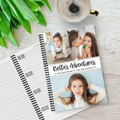 THE GIFTIE COMPANY 2026 2027 Diary PHOTO Personalised Week View Organiser School Office Planner