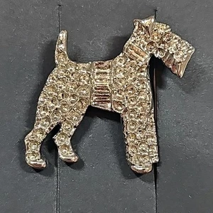 Scottish Terrier Silver Tone Lapel Hat Tie Dog Pin  - Picture 1 of 5