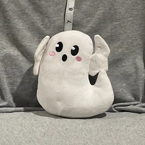 Lindo fantasma de peluche blanco de 5 1/2 pulgadas Halloween octubre - Imagen 1 de 8