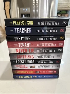 Freida McFadden Lot Of 10 Housemaid Trilogy Teacher Inmate Never Lie Boyfriend - Picture 1 of 9