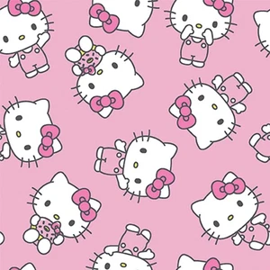 Hello Kitty Bows Pink doughnut donut by Springs Creative~By the Yard - Picture 1 of 2