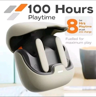 TWS Wireless Bluetooth 5.4 Ultra Low Latency Noise Cancellation 100 Hrs Playtime - Image 1 of 4