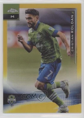 2021 Topps Chrome MLS Image Variation Gold Refractor /50 Cristian Roldan #18 - Image 1 of 2