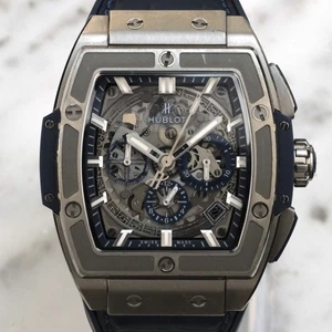 Hublot Spirit Of Big Bang Titanium Blue 42mm Chrono Luxury Watch 601.NX.7170.LR - Picture 1 of 12