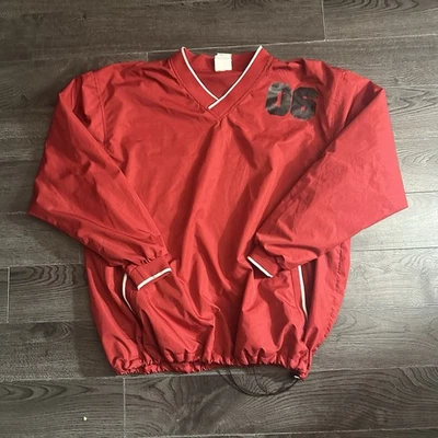 Chaqueta cortavientos Rawlings roja estampado vintage talla grande Foto 1 de 3