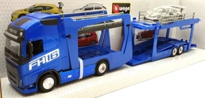 Burago 1/43 Scale #18 31463 - Volvo FH16 Multicar Carrier With Porsche GT2RS - Picture 1 of 5