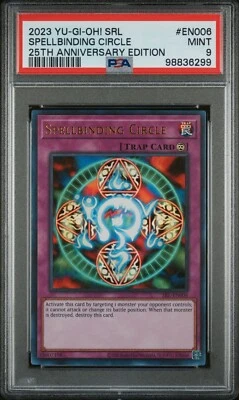 Yu-Gi-Oh! PSA 9 Spellbinding Circle SRL-EN006 Spell Ruler 25th Anniversary - Image 1 of 2