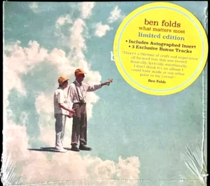 BEN FOLDS What Matters Most CD Autographed Insert and 3 Bonus Tracks *SEALED* - Picture 1 of 3