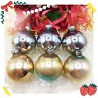 ❤️VINTAGE ANTIQUE SHINY BRITE BLOWN GLASS ORNAMENT LOT~BLUE GOLD MADE IN USA❤️