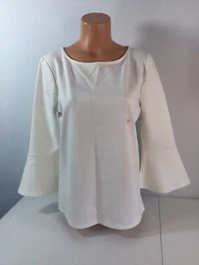 Ann Taylor Petite Ivory Top w/ 3/4 Bell Sleeves. Sz. LP. Orig. $49.99. NEW. - Picture 1 of 4