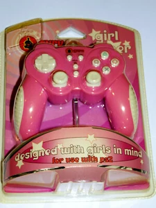 Guru Girl Gamer Pink Controller for Playstation 2 PS2 Wired-New Old Stock-Sealed - Picture 1 of 12