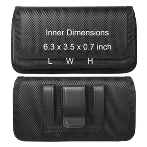 Funda protectora horizontal de nailon con clip y bucle para cinturón - Imagen 1 de 12