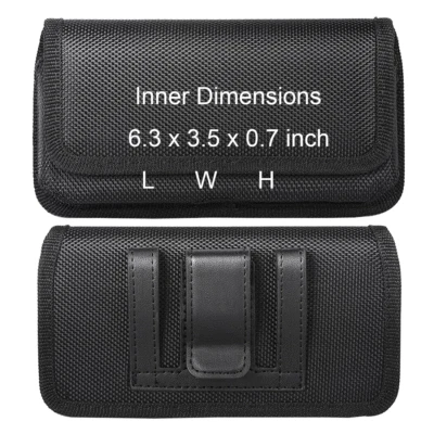  Cell Phone Pouch Case Cover Horizontal Holster Nylon Pouch with Belt Clip&Loop - Image 1 of 4