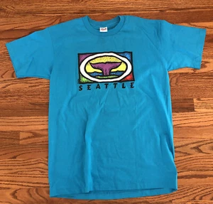 Vintage 90s Seattle Single Stitch Shirt Size Large. Anvil. Made In USA. NICE! - Picture 1 of 5