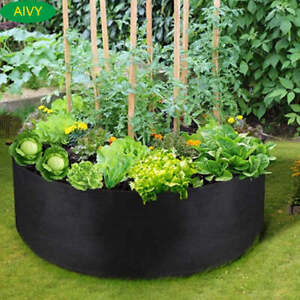 Circular Fabric Growing Bags for Plants, Flowers and Vegetables