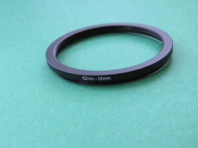 62mm-55mm Paso a paso Macho-Hembra Filtro Anillo Adaptador 62mm-55mm  Foto 1 de 2