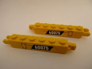 LEGO x2 Yellow Hinge Brick Locking + Stickers 30388 Set 60075 Excavator & Truck - Imagen 1 de 1