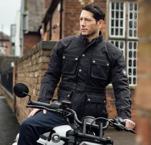 Merlin Burslem Eco Laminated Jacket Mens Black MWP194 - Picture 1 of 5