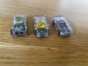 3 Micro Machines Clear X Ray Cars Lexus Mercedes Acura - Picture 1 of 7