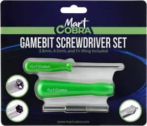Mart Cobra Gamebit Screwdriver 3.8mm 4.5mm & Tri-Wing Screwdriver Gameboy Set - Picture 1 of 6