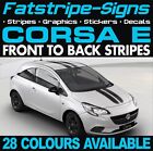to fit VAUXHALL CORSA E STRIPES CAR GRAPHICS DECALS STICKERS VIPER RACING STING