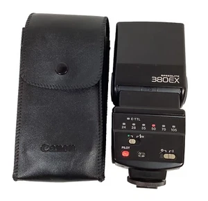 Canon 380 EX Speedlite Flash for EOS FILM & DIGITAL SLR W/ Case Tested - Picture 1 of 7
