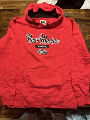 Stadium athletics youth New Mexico Lobos  pull over hoodie sweatshirt Large Cover