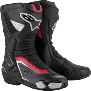 ALPINESTARS SMX-6 V3 Vented Boots - Black/Silver/Red - US 11.5/EU 46 - Foto 1 di 7