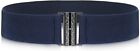 Wide Stretchy Belts for Women, Vintage Elastic Waist Belts Adjustable Cinch Belt