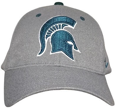 Michigan State Spartans Hat Cap by Zephyr Stretch Fit Structured Gray size Small - Image 1 of 4